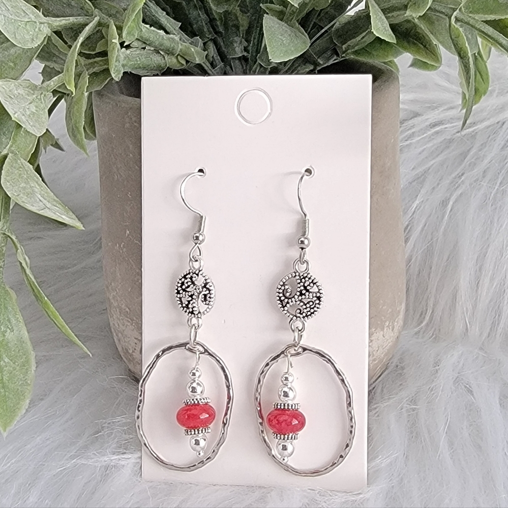 Ruby Dangling Earrings - image 3
